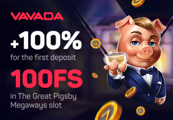 Welcome bonus from Vavada online casino.